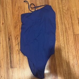 La Blanca One Shoulder Blue Swim One Piece